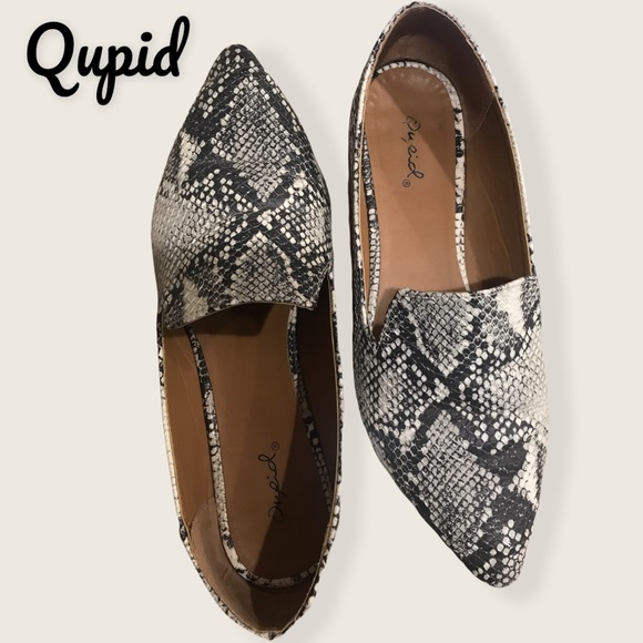 Qupid• Snake Print Pointed Toe Flat• EUC! - Picture 10 of 10